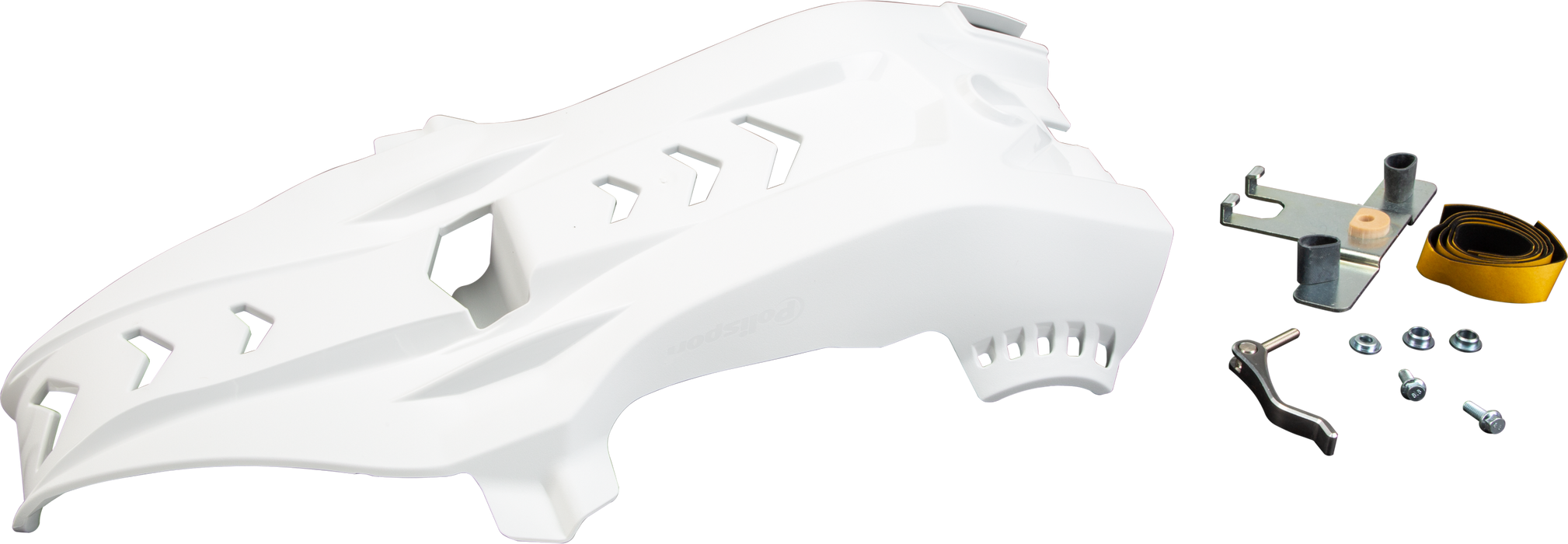 8472000003 Polisport Fortress Skid Plate With Link Protector White