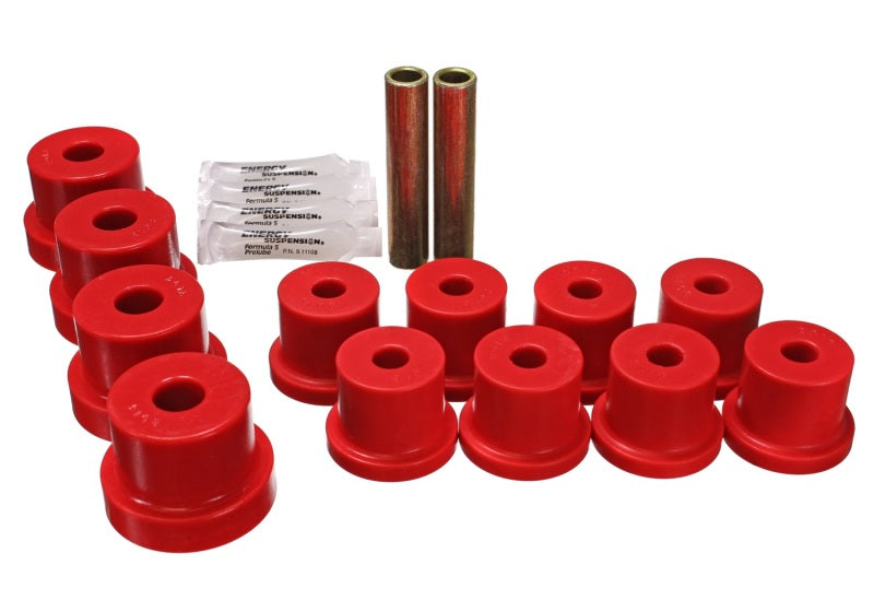 Energy Suspension 67-69 Chevrolet Corvette Red Rear Leaf Spring Bushing Set 3.2102R