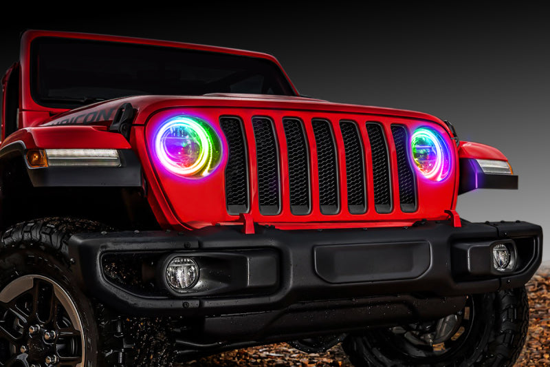 ORACLE Lighting 2018-2024 Jeep Wrangler JL LED Headlight Surface Mount Halo Kit