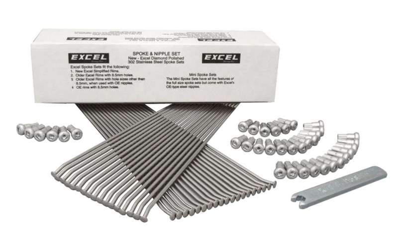 Excel XS8-15187 18" Replacement Spoke and Nipple Kit