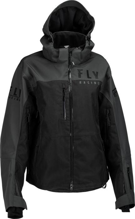 Fly Racing 2023 Women's Carbon Jacket (Black/Grey, Large)