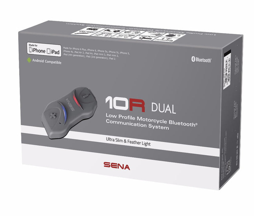Sena 10R Low Profile Headset W/ Intercom Dual 10R-02D