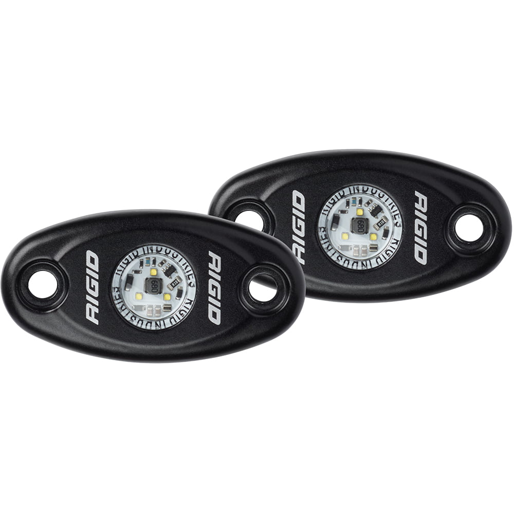 Rigid Industries A-Series Light Black High Strength Amber Set of 2