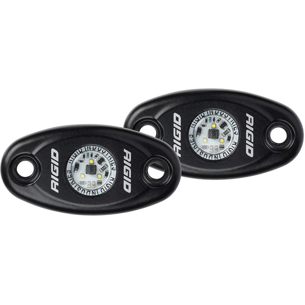 Rigid Industries A-Series Light Black High Strength Amber Set of 2