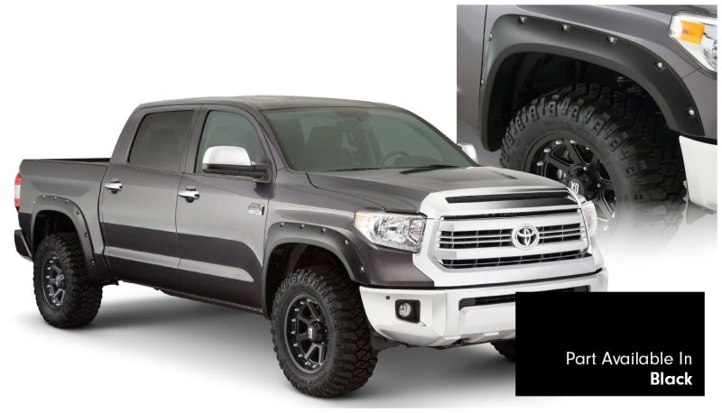 Bushwacker 16-17 Toyota Tundra Fleetside Pocket Style Flares 4pc 66.7/78.7/97.6in Bed Black 30918-33