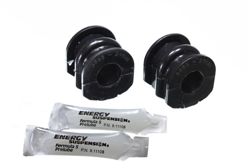 Energy Suspension 03-07 Compatible with Infiniti G-35 Coupe RWD / 02-09 350Z Black 21mm Rear Sway Bar Frame Bushings 7.5127G