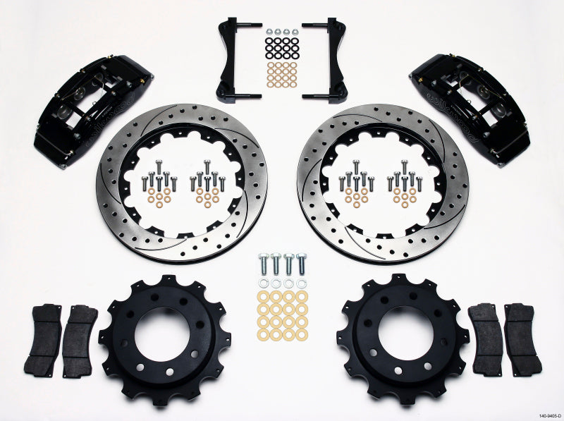 Wilwood TC6R Rear Kit 16.00in Drilled 1999-2010 GM H2 / 2500 4.63 Cntr 140-9405-D