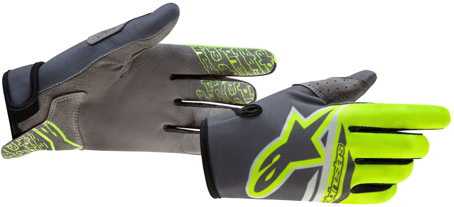 Alpinestars Angel Radar Flight Gloves Flo. Yellow/Grey/Black Sm 3561818-510-S