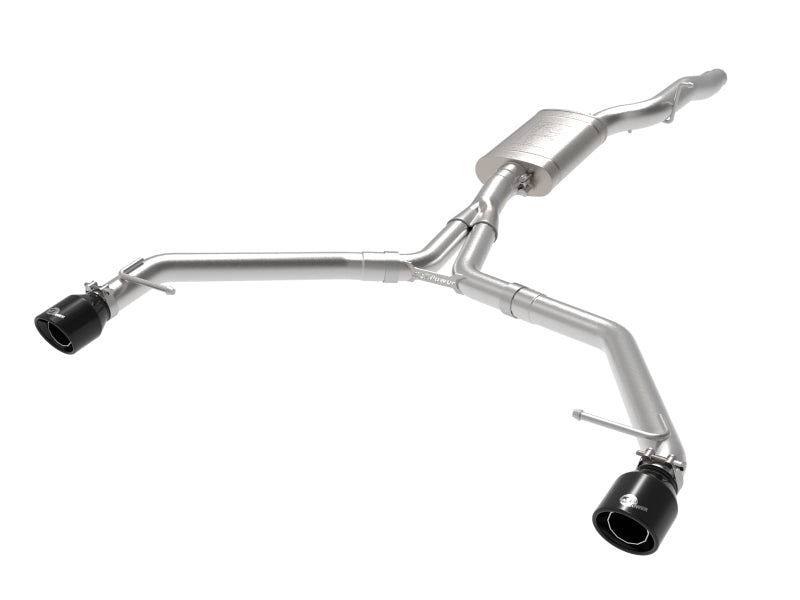 afe MACH Force-Xp 13-16 Audi Allroad L4 SS Axle-Back Exhaust w/ Black Tips 49-36437-B