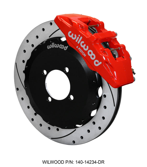Wilwood KIT,FRONT,MAZDA,MIATA,16-UP,DP6,12.88x .810 ROTOR,SRP,RED,W/LINES