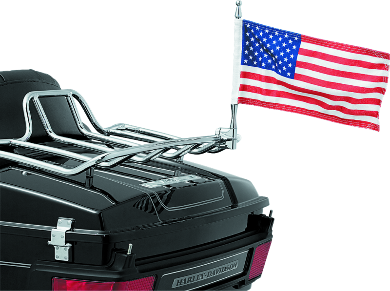 Kuryakyn Motorcycle Accessory: Vertical Flag Mount Kit With American Flag And