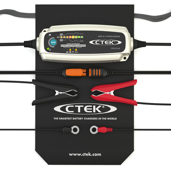 Ctek () Silver Mus 4.3 Test & Charge 12 Volt Fully Automatic Charger And Tester 56-959