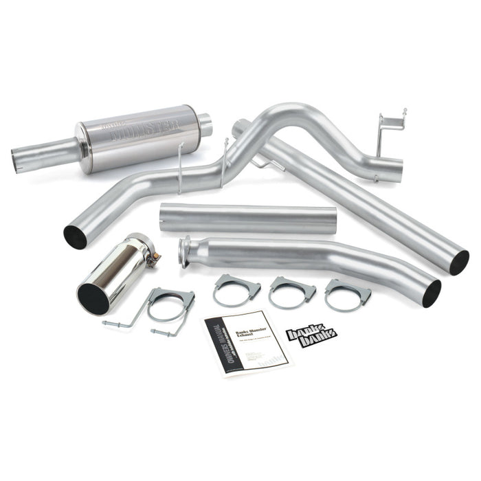 Banks Power 98-02 Compatible with Dodge 5.9L Std Cab Monster Exhaust System SS Single Exhaust w/ Chrome Tip 48635