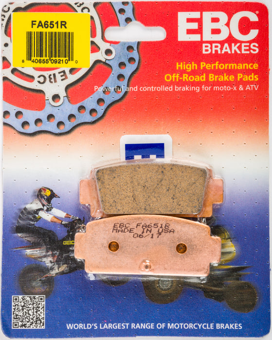 Ebc 15-651R Brake Pads Sintered 2/Pc