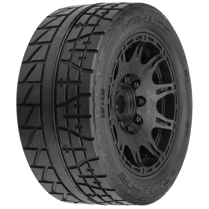 Pro-Line Racing Menace HP Tire Fr/Rr 5.7 Mtd 24mm Blk Raid 2 PRO1020510