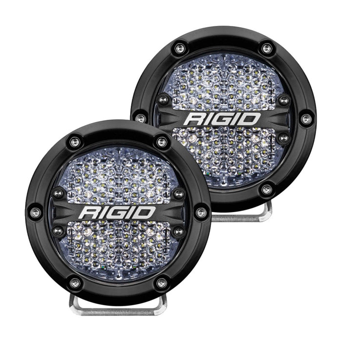 Rigid 360 Series 4" Diffused Lights (Pair) With White Backlight, 36208