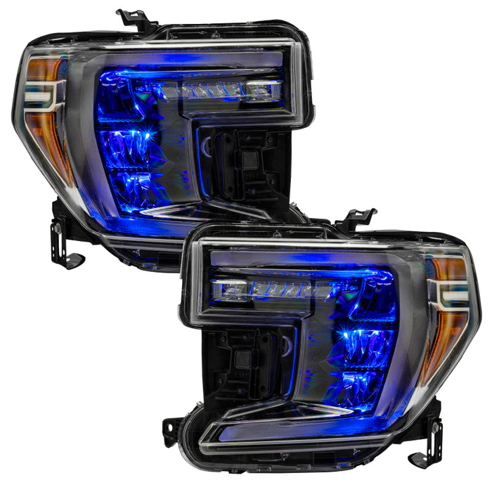 ORACLE Lighting 2020-2021 GMC Sierra 2500/3500 ColorSHIFT® RGB Demon Eye Headlight Upgrade