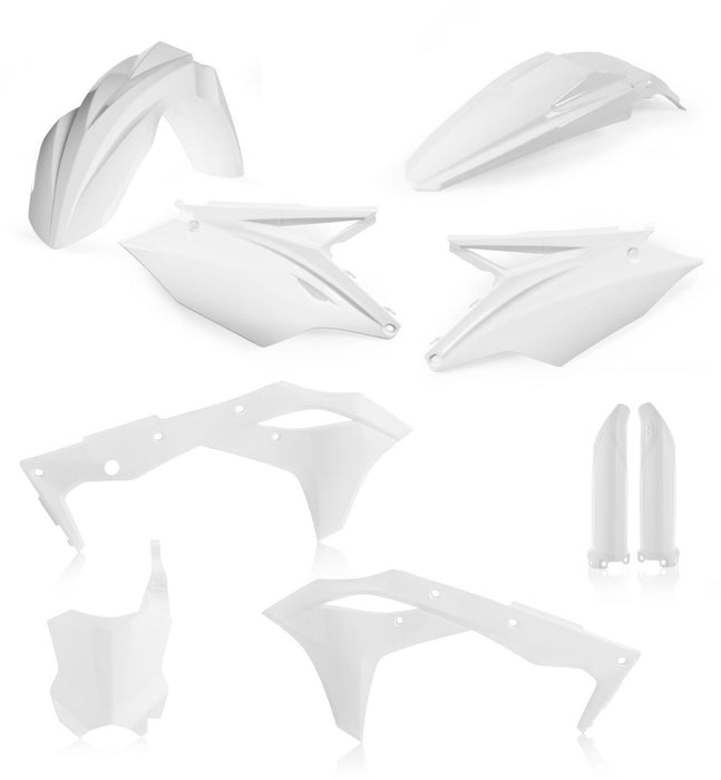 Acerbis Full Plastic Kit (WHITE) For 19-20 KAWASAKI KX250