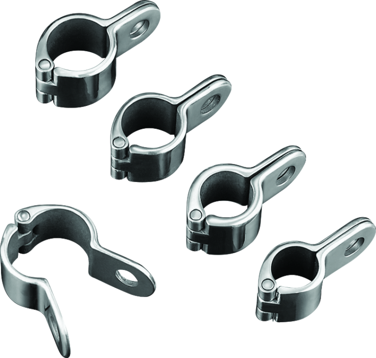Kuryakyn Motorcycle Accessory: Magnum Quick Clamp For 1-1/4" Engine Guards Or Tubing, Chrome, Pack Of 1 8073