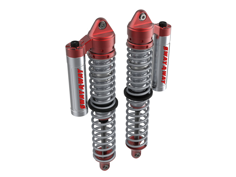 aFe 17-19 Polaris RZR 925/1000cc Sway-A-Way 2.5 Front Coilover Kit w/ PB Reservoirs and Comp Adj 851-5600-04-CA