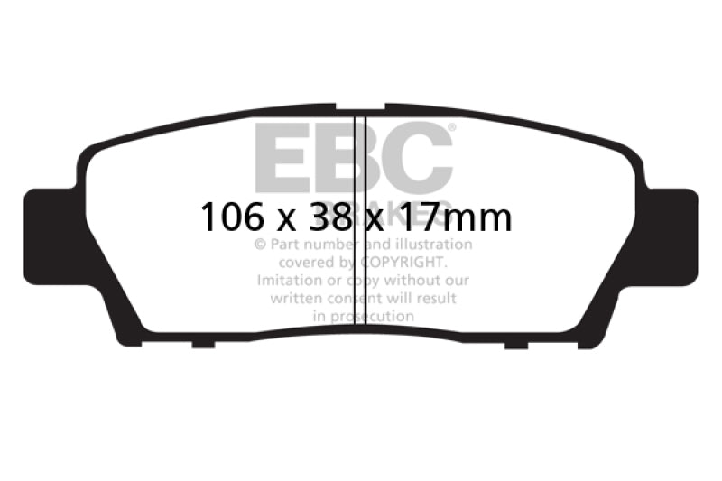 EBC 95-96 Toyota Avalon 3.0L Ultimax Rear Brake Pads UD672