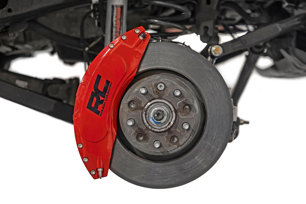 Rough Country Caliper Covers Front And Rear Red Sport Wrangler Jl (18-23) Fits Jeep Wrangler, Jeep Gladiator (2018-2026) 71150