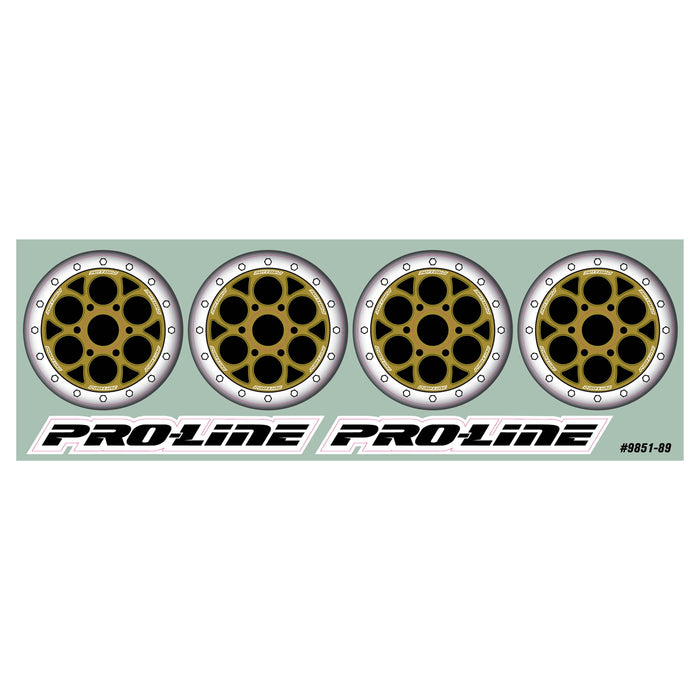 Pro-Line Racing Bi-Metallic Wheel Dot Decals (4): Sprint Car Wheels, Pro985100 PRO985100
