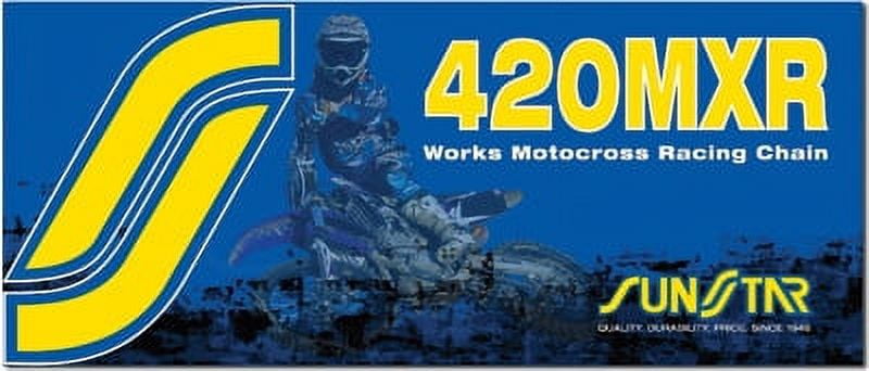 Sunstar 420MXR Works Gold Motocross Racing Chain 126 Link (SS420MXR-126)
