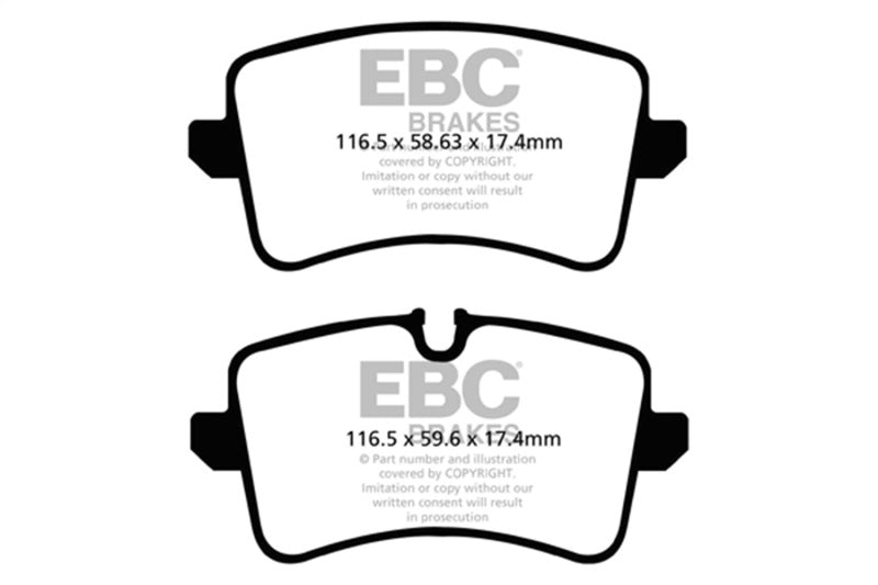 EBC Racing 12-16 Audi RS4 (B8) RP-1 Race Rear Brake Pads DP82082RP1