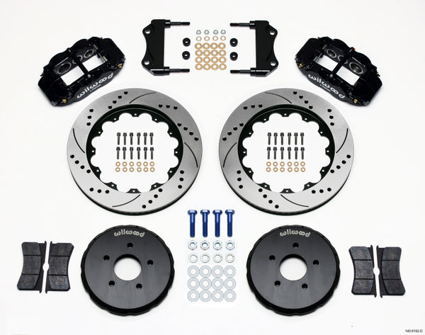 Wilwood Narrow Superlite 6R Front Hat Kit 14.00in Drilled Compatible with Nissan 350Z/Fiti G35 140-9192-D