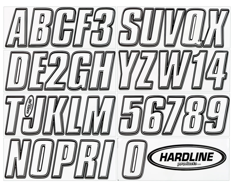 Hardline Series 800 Registration Kit Clear/Black 800CLBLK