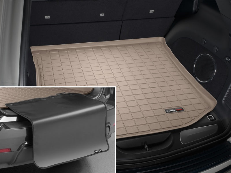 WeatherTech 11+ compatible with Jeep Grand Cherokee Cargo Liner w/ Bumper Protector Tan 41469SK