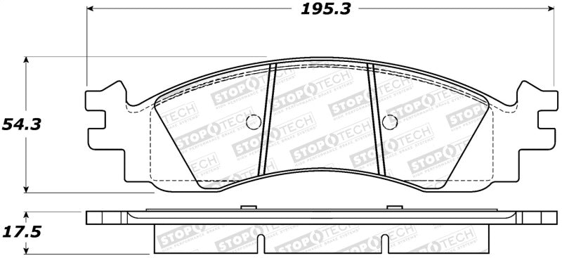 StopTech Street Brake Pads 308.1158