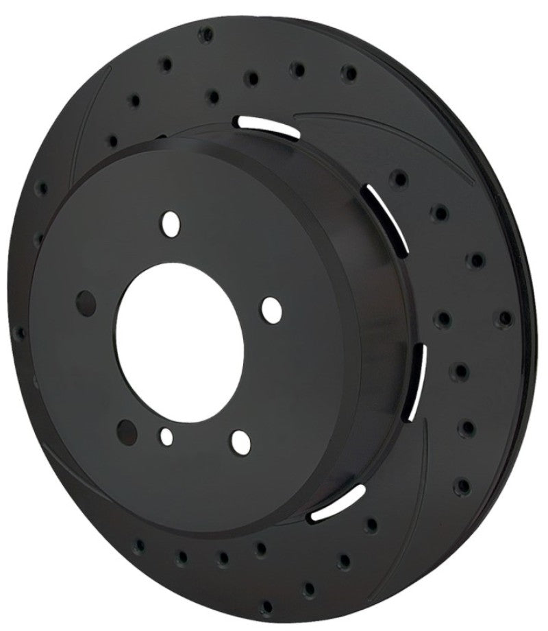 Wilwood Rotor-2.31in Offset-SRP-BLK-Drill-LH 12.19 x .810 5x4.75in BC 160-8745-BK