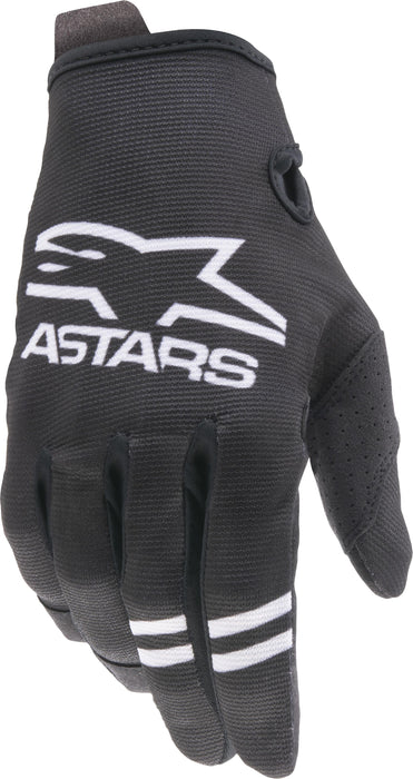 Alpinestars Youth Radar Gloves Black/White Lg 3541821-12-L