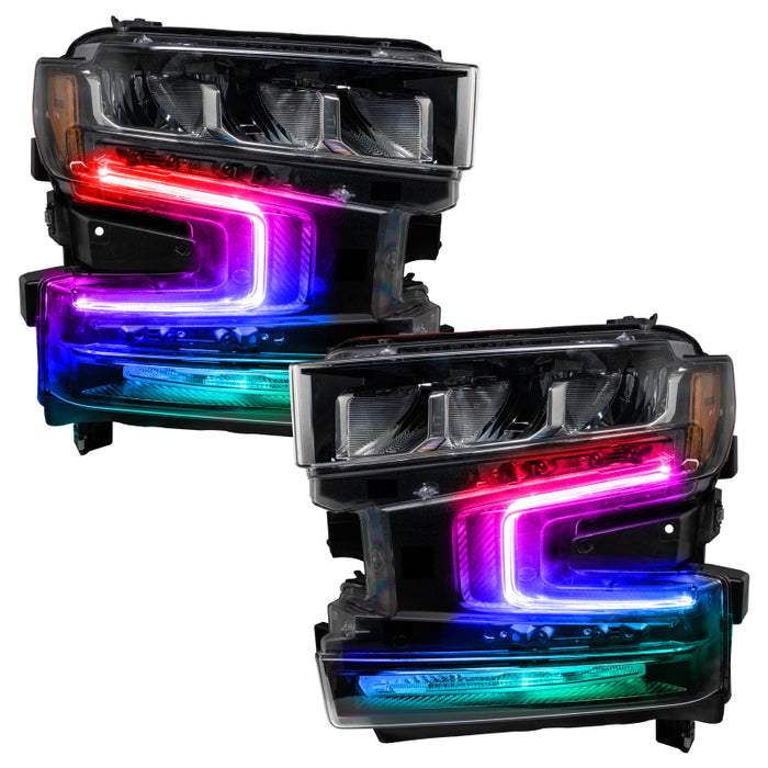 Oracle Lighting 2019-2021 Chevrolet Silverado 1500 Colorshift® Rgb+W Headlight Drl Upgrade Kit Mpn: 1441-330