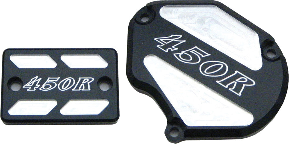 Modquad Throttle & Brake Cover Set (Black Logo) TSET2-RBLK06