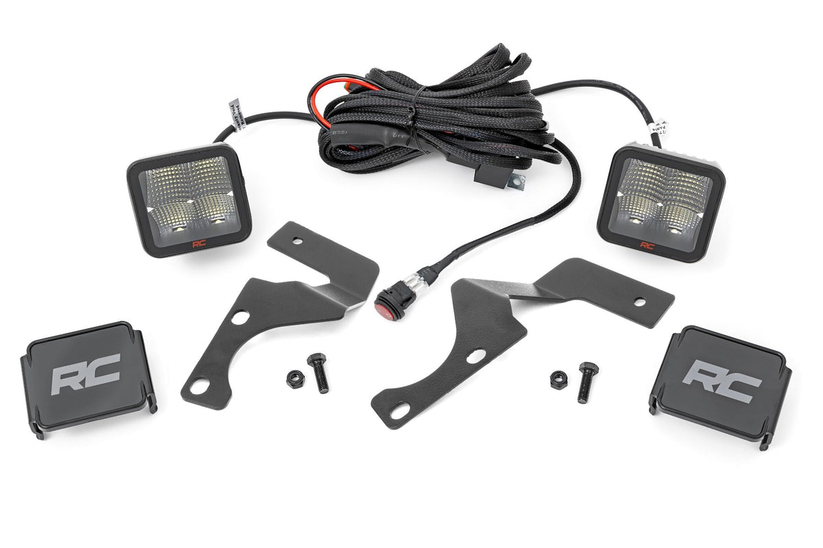 Rough Country LED Light Ditch Mount 2" Spectrum Spot Pair Fits toyota4Runner (10-23) 80796