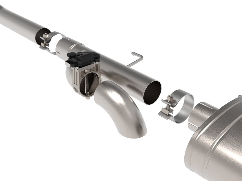 aFe Gemini XV 3in 304 SS Cat-Back Exhaust 15-20 Ford F-150 V6 2.7L/3.5 w/ Polished Tips 49-33123-P