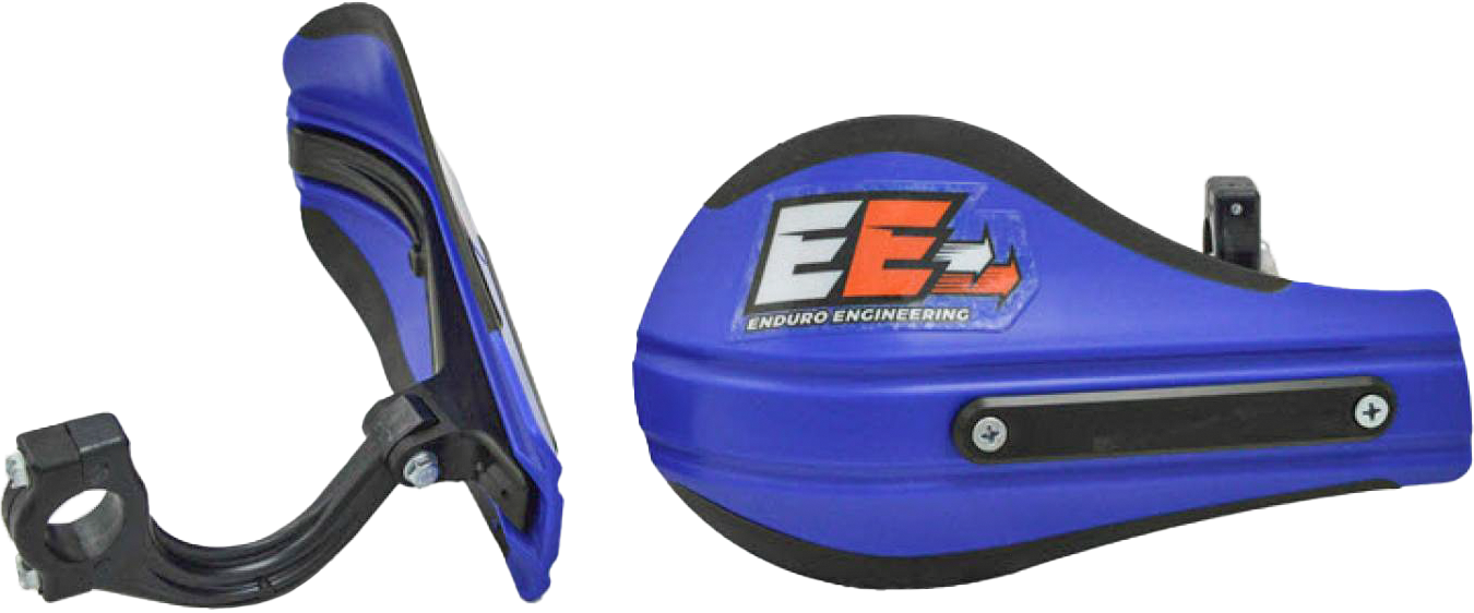 Enduro Composite Mnt Roost Deflectors Blue W/Mounting Hardware 53-223