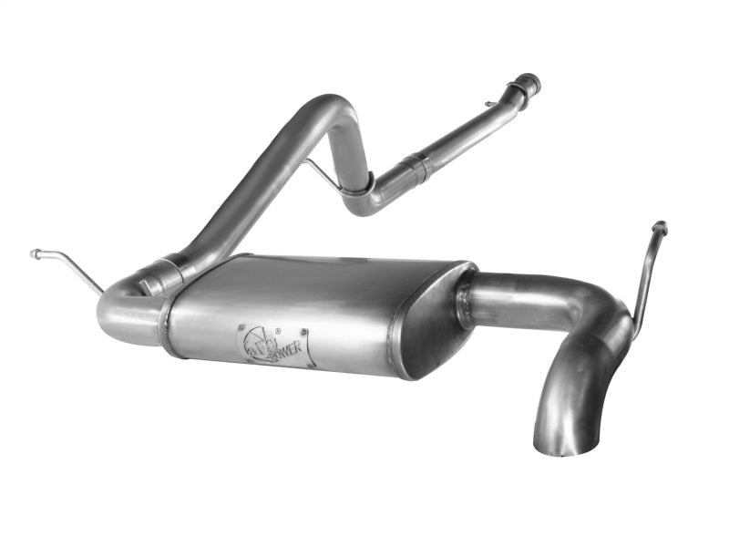 aFe MACHForce XP Exhausts Cat-Back SS-409 EXH CB compatible with Jeep Wrangler 2012 V6-3.6L (2 Dr) 49-46214