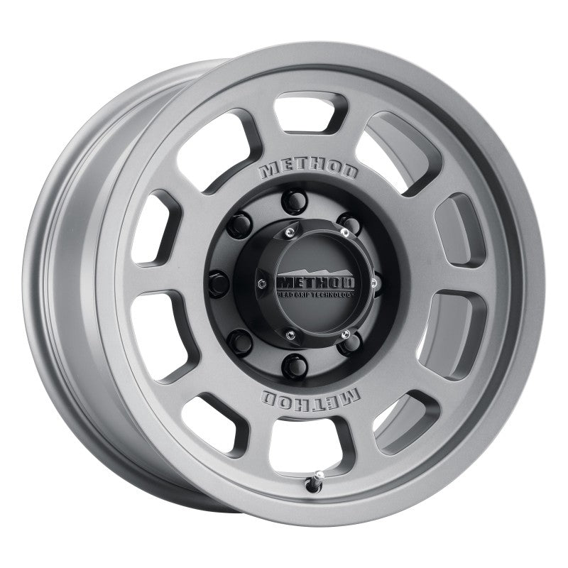 Method MR705 17x8.5 0mm Offset 8x6.5 130.81mm CB Titanium Wheel MR70578580800