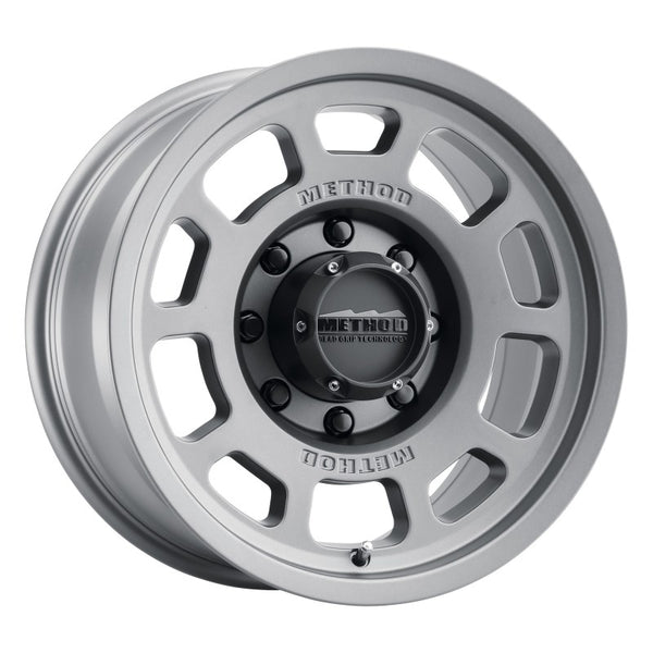 Method MR705 17x8.5 0mm Offset 8x180 130.81mm CB Titanium Wheel MR70578588800