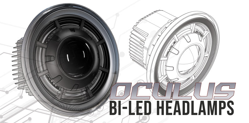 Oracle Lighting Oculus™ 7" Bi-Led Projector Headlights For Fits Jeep Wrangler Jk