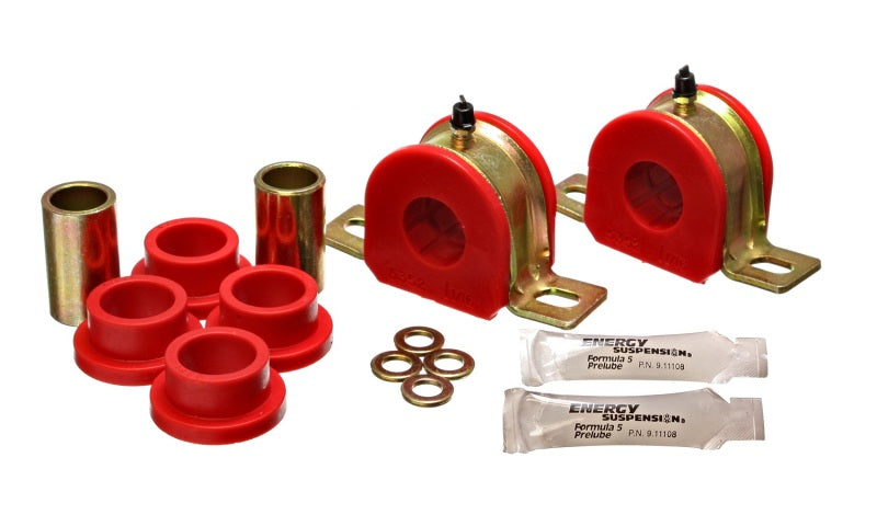 Energy Suspension 1-1/16in Greaseable S/B Set Red 3.5179R