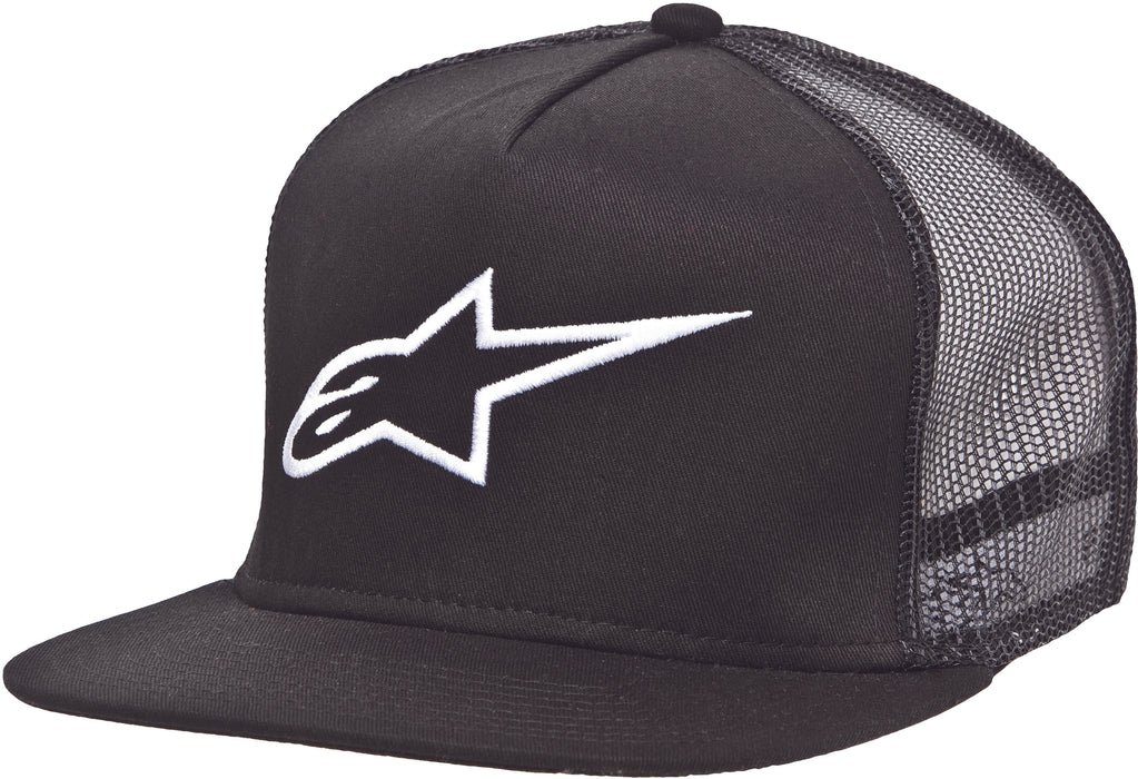 Alpinestars Men's Corp Trucker Snapback, Black/Black, One Size