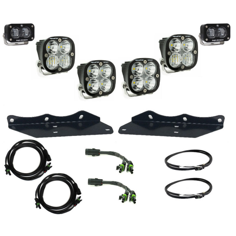 Baja Designs 17-20 Fits Ford F-150 Raptor S2 SAE Sportsmen Fog Pocket Kit Clear 448172
