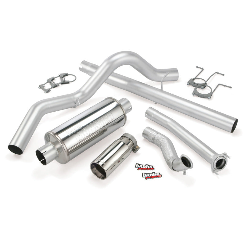 Banks Power 94-97 Ford 7.3L ECLB Monster Exhaust System SS Single Exhaust w/ Chrome Tip 46298