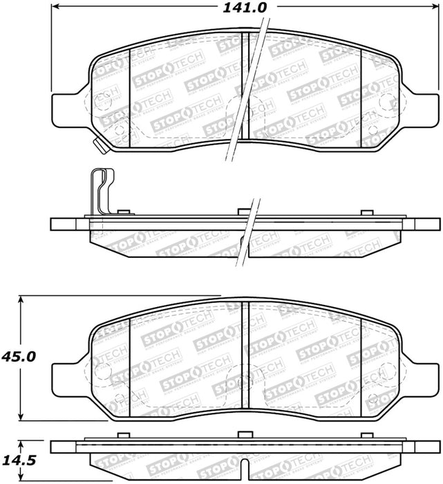 StopTech Street Brake Pads 308.1172