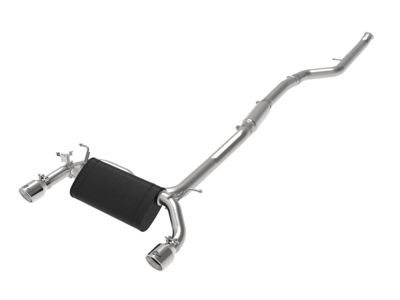 aFe MACHForce XP 3in to 2.5in 304 SS Cat-Back Exhaust w/ Polished Tips 14-16 BMW M235i 49-36347-P